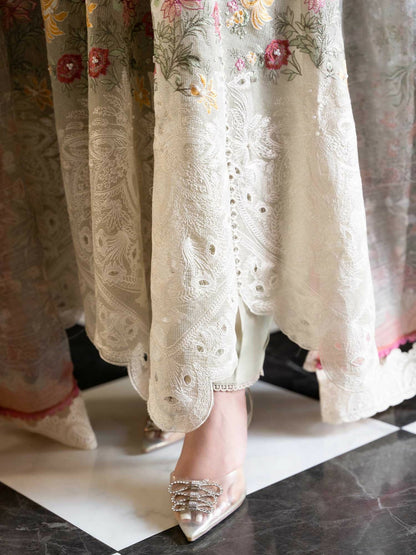 Shiza Hassan Aira Luxury Pret Cotton Net Embroidered Stitched 4-Piece Suit-Miha