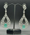H&A Jewellery One Carat Silver Rhodium Plated Earrings
