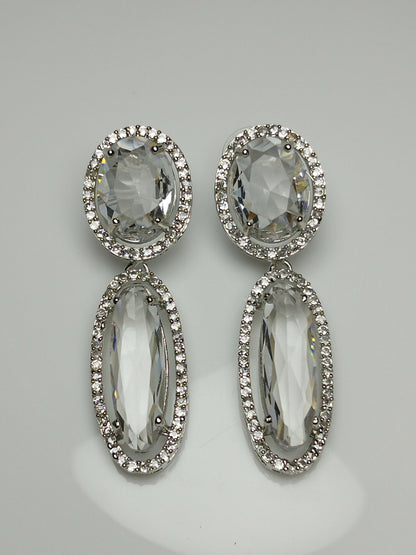 H&A Jewellery One Carat American Diamond Earrings