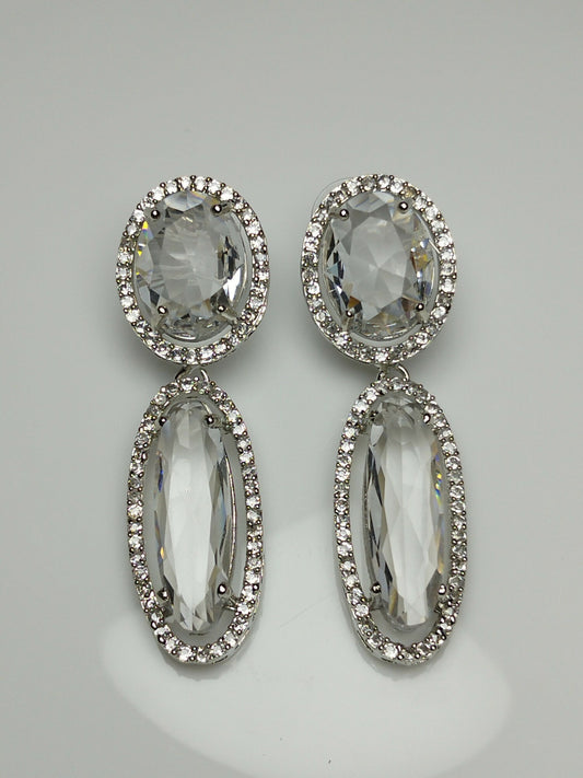 H&A Jewellery One Carat American Diamond Earrings