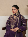 Stylish Collection Royal Pret Linen Embroidered Stitched 3-Piece Suit-Jazmine Purple