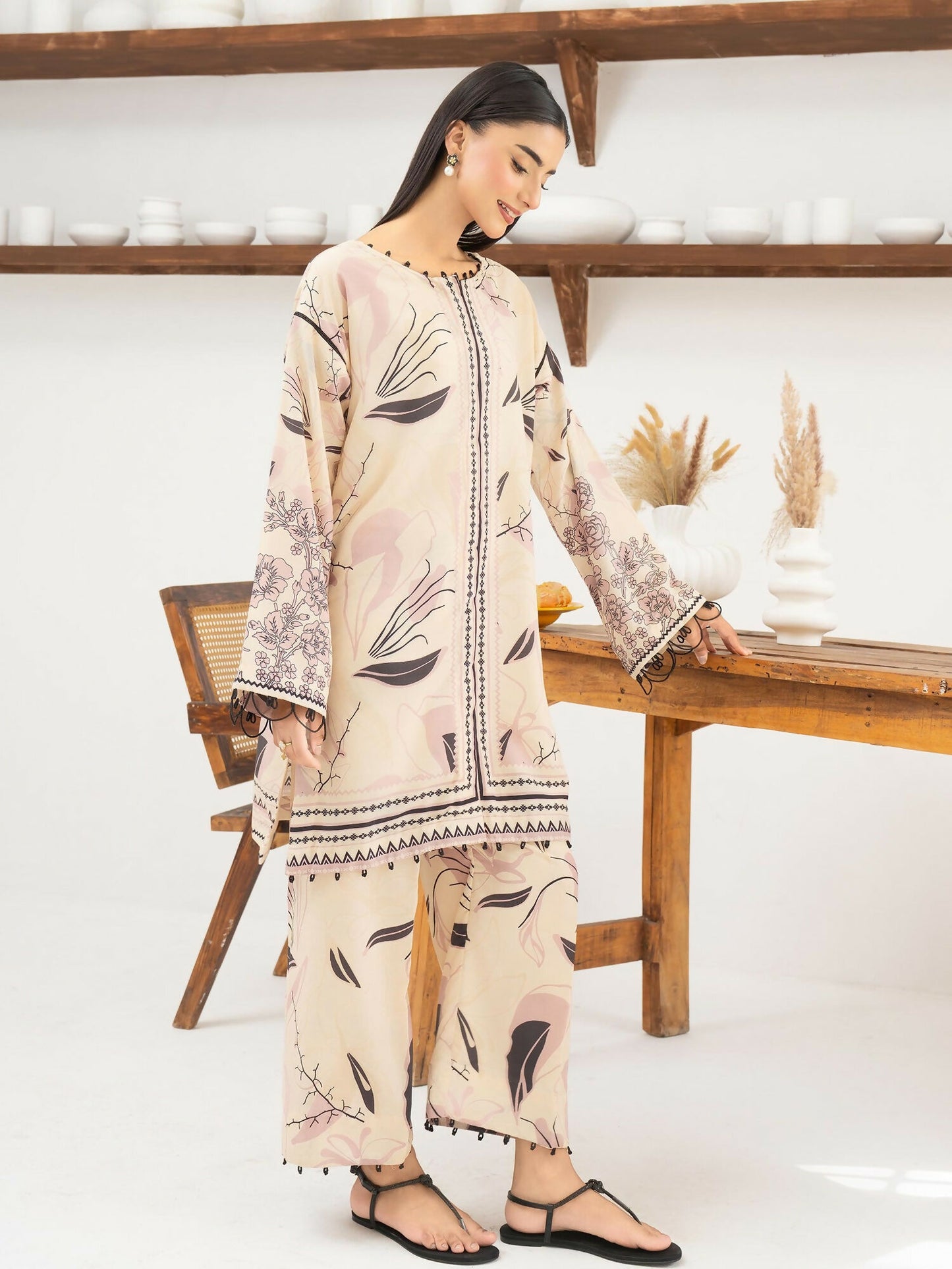 Panache Apparel Florise Lawn Printed Co-Ord Set-Kaia