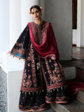 Hussain Rehar Luxury Lawn'25 Embroidered Unstitched 3-Piece Suit-Bliz