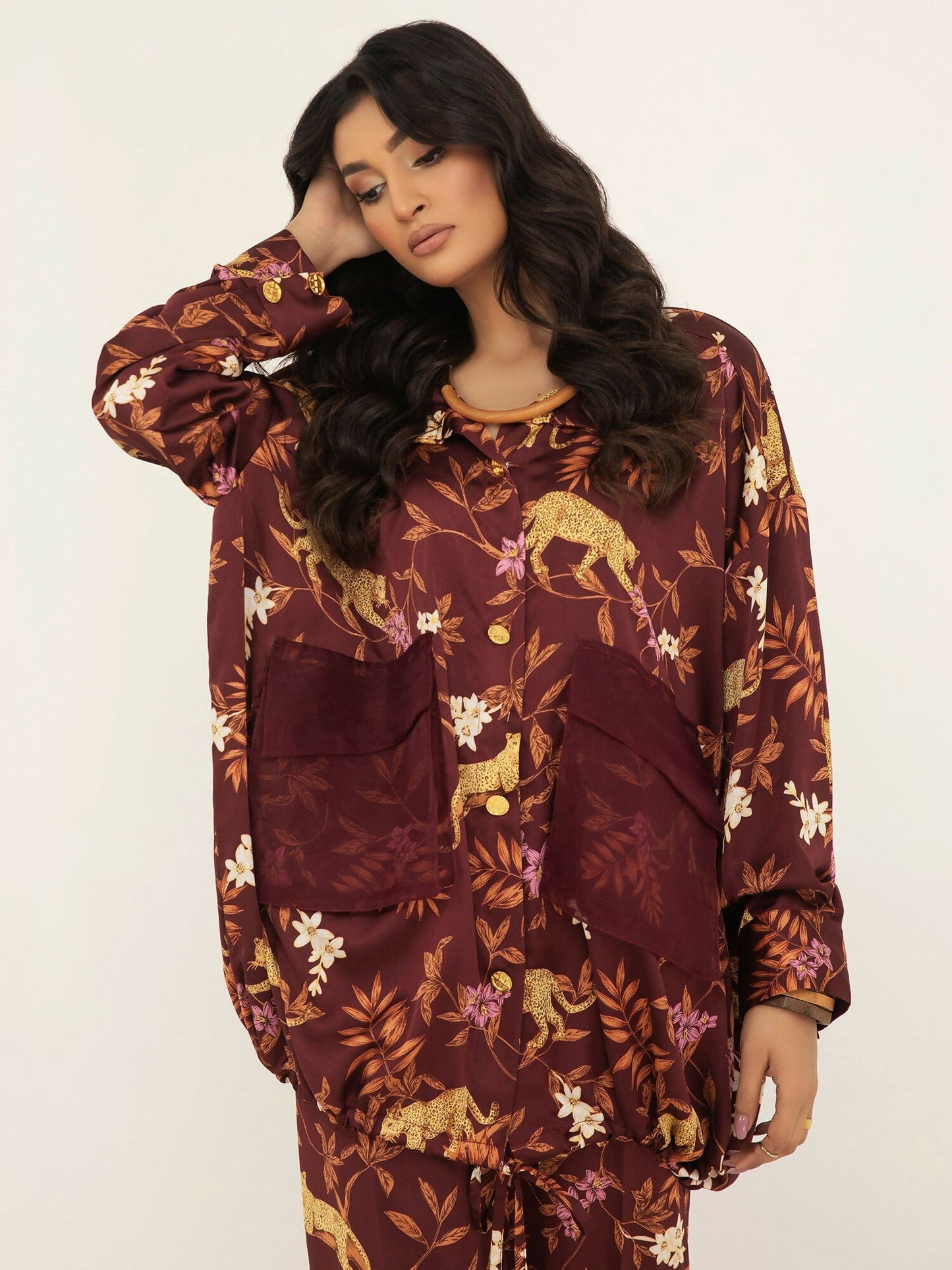 Shiza Hassan SH West Rod Silk Printed Co-Ord Set-Maise