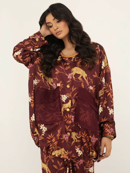 Shiza Hassan SH West Rod Silk Printed Co-Ord Set-Maise