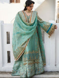 Hussain Rehar Darlings Festive'25 Organza Embroidered Unstitched 4-Piece Suit-Miraye