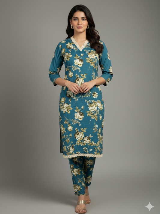 Bin Shaukat Khaddar Printed Stitched 2-Piece Suit