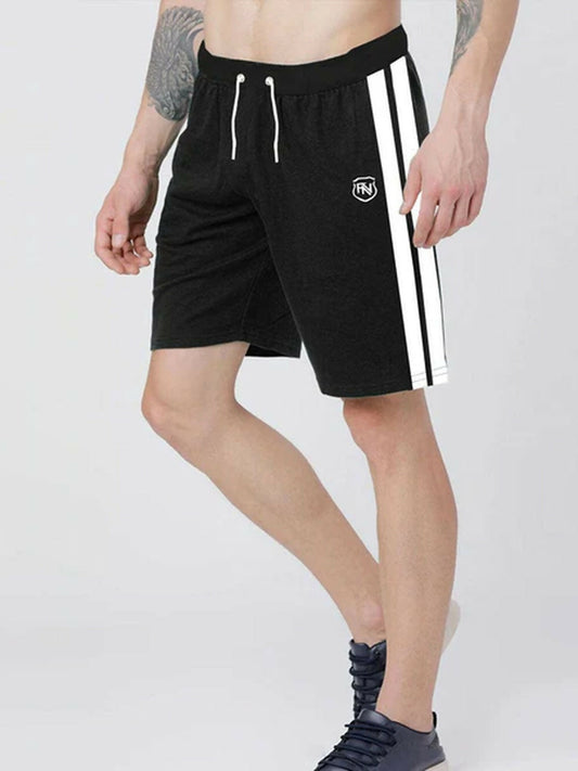 Funky's Plain Side Panel Stripe Summer Terry Short-11666