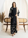 Panache Apparel Monochrome Tales Cotton Lawn Embroidered Stitched Suit-Moonlight Glow