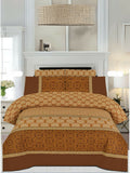 Salonika Printed 3 Piece King Bedsheet Set-98