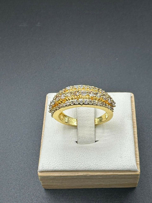 H&A Jewellery One Carat Gold Plated Ring