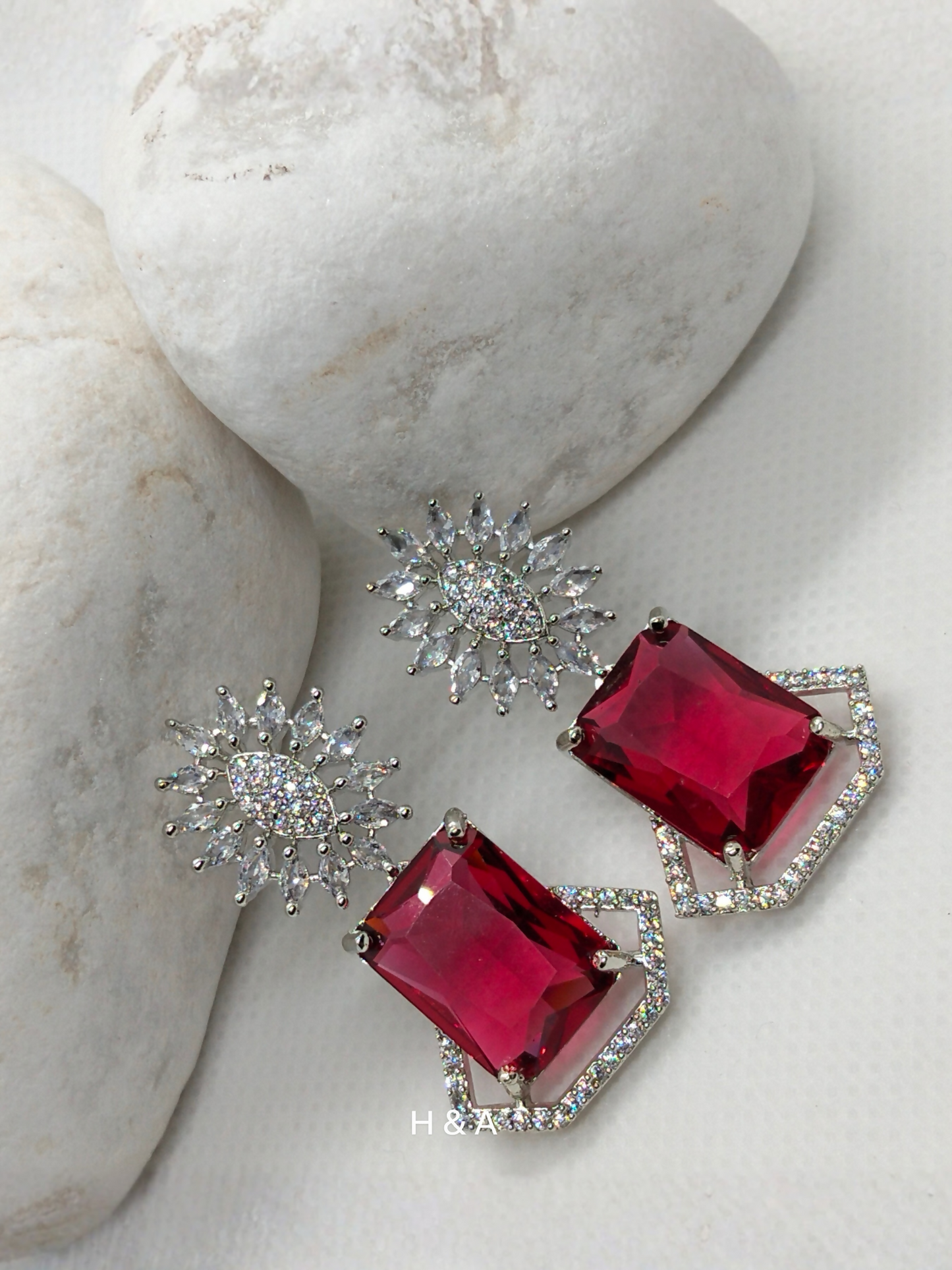 H&A Jewellery One Carat Earrings