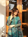 Panache Apparel Organza Net Embroidered Stitched Suit-Misty