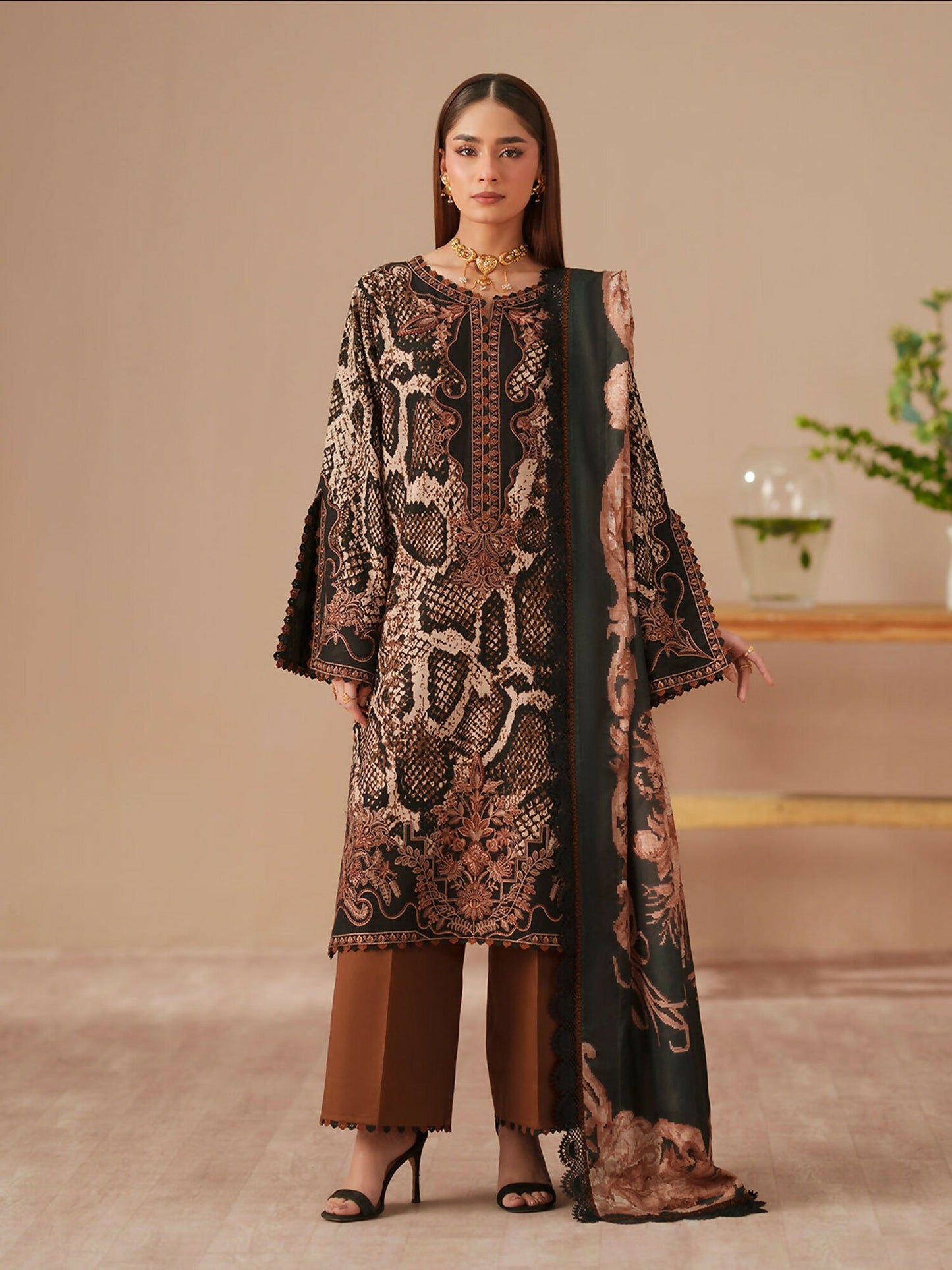 Binilyas Jojo Summer'26 Lawn Embroidered Unstitched 3-Piece Suit-83A