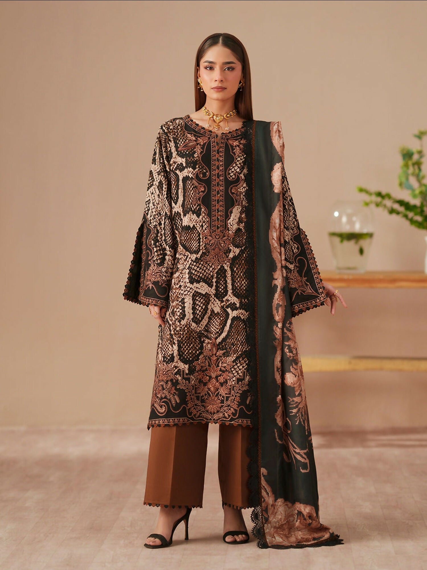 Binilyas Jojo Summer'26 Lawn Embroidered Unstitched 3-Piece Suit-83A