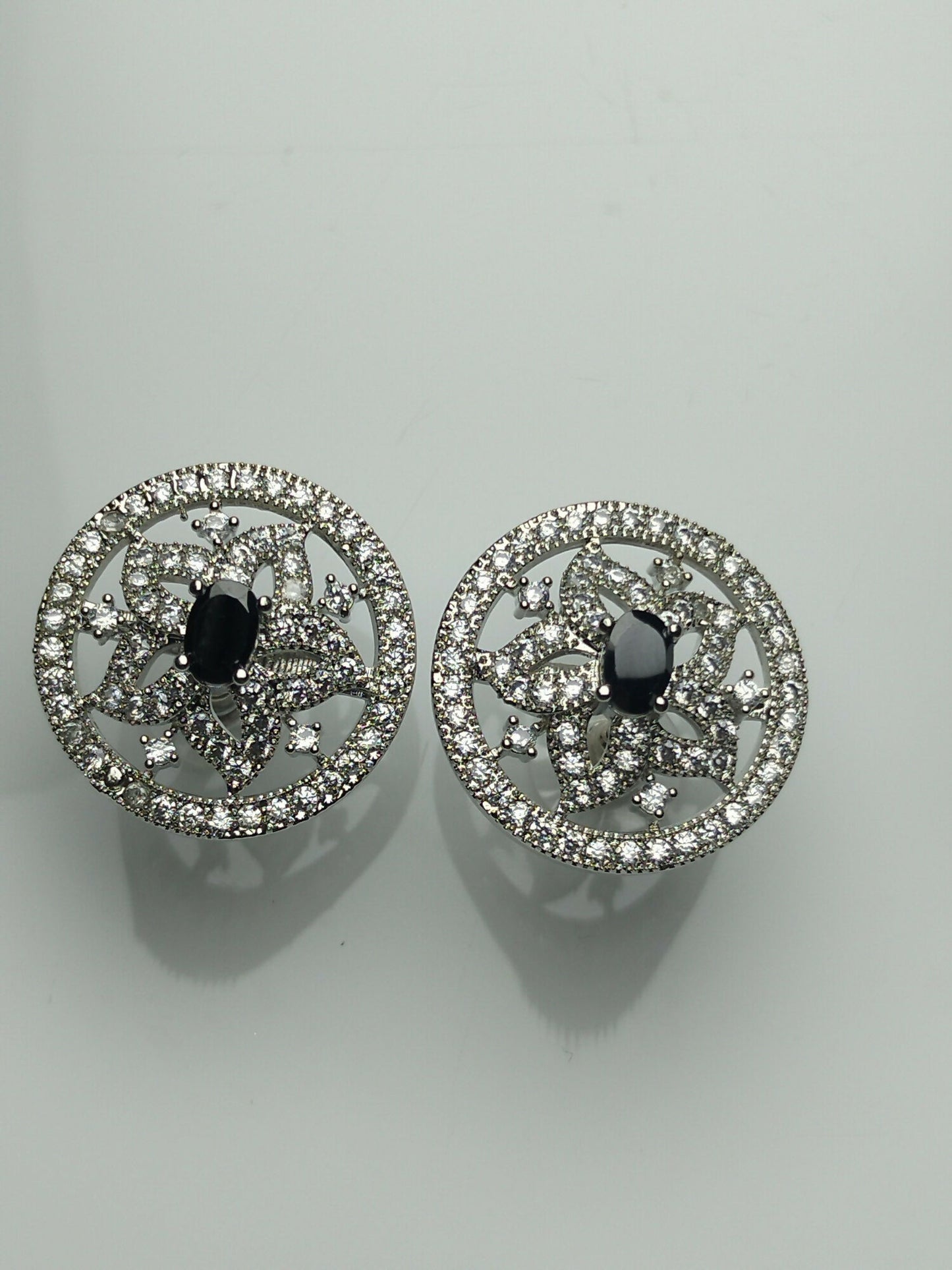 H&A Jewellery One Carat American Diamond Stud Earrings