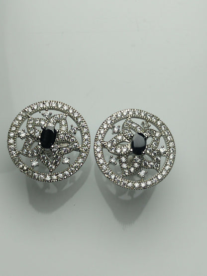 H&A Jewellery One Carat American Diamond Stud Earrings