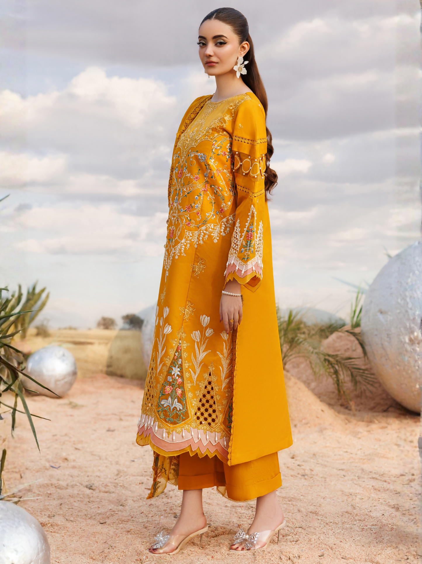 Parishay Shangrila Lawn Vol 2 Embroidered Unstitched 3-Piece Suit-ANG-02