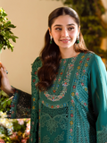 Binilyas Freesia Luxury Lawn Embroidered Unstitched 3-Piece Suit-102 - A