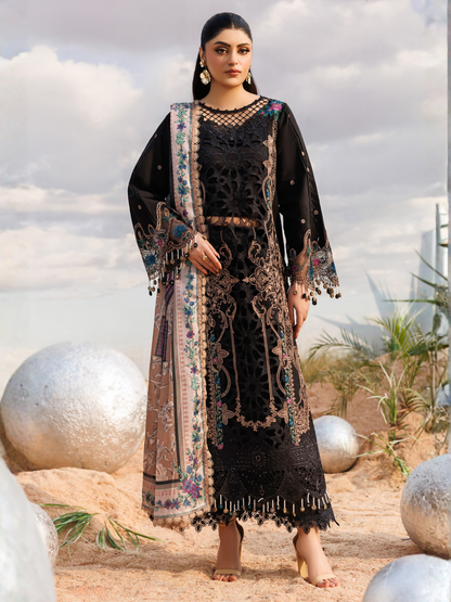 Parishay Shangrila Lawn Vol 2 Embroidered Unstitched 3-Piece Suit-ANG-09