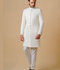Gem Garments Janaan Jacquard Sherwani-Regal Ivory