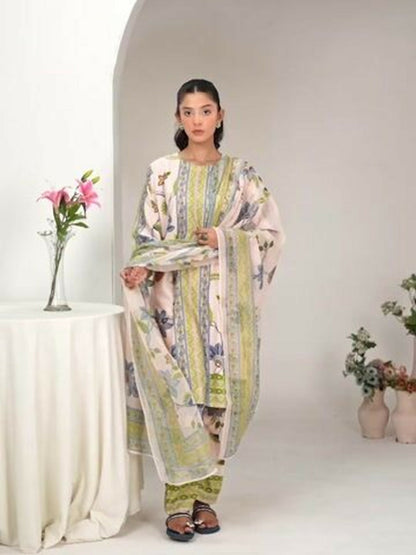 Stylish Collection Serene Summer Poly Lawn Printed Stitched 3-Piece Suit-Rukhsar.