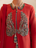 Hussain Rehar Chamak Damak Raw Silk Embellished Stitched 3-Piece Suit-Mitra