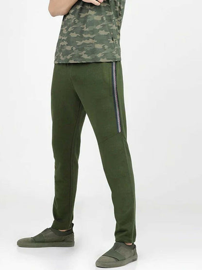 Funky's Plain Temper Terry Tape Fashion Prime Trousers-12747