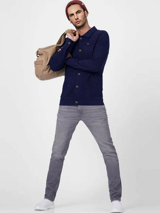 Jupiter Plain Denim Style Jacket-12205