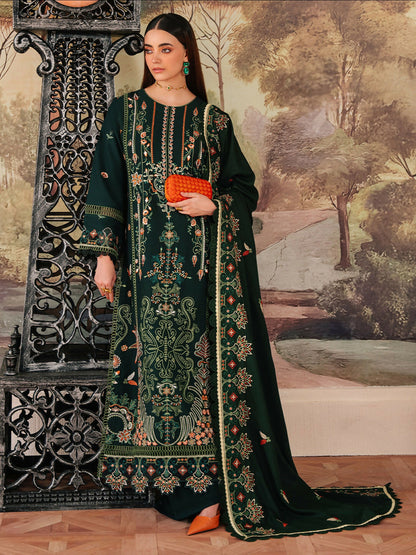 Mahnur Secret Garden Karandi Embroidered Unstitched 3-Piece Suit–SG-007