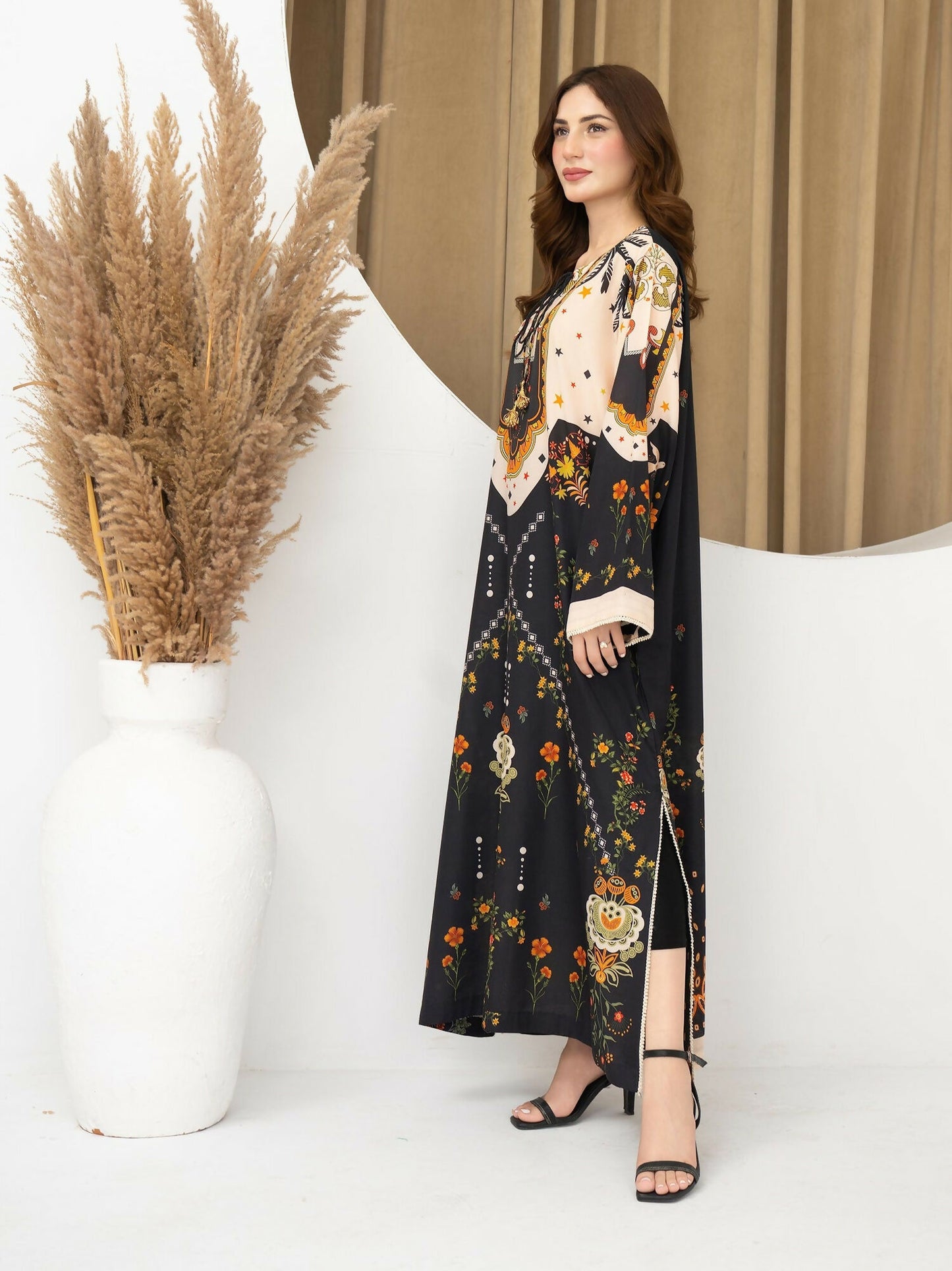 Panache Apparel Florise Lawn Printed Shirt-Riva