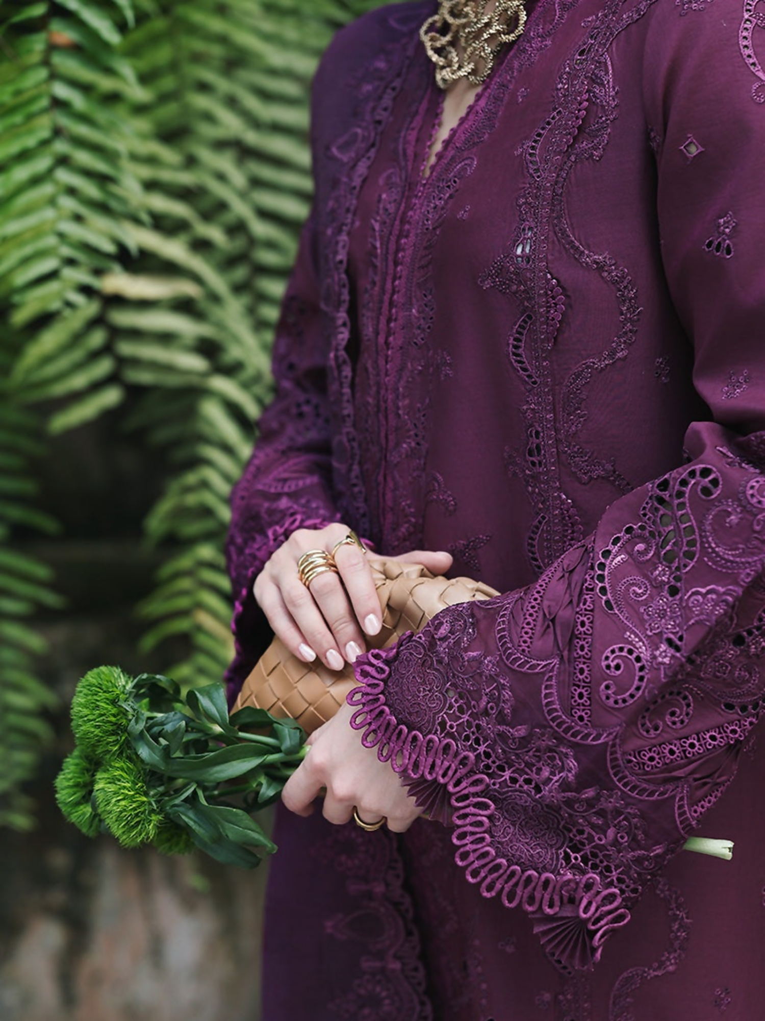 Qalamkar Qline Lawn Drop-1 Embroidered Unstitched 3-Piece Suit-RP-08-Liora