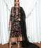 Hussain Rehar Basic Not Basic 3 Raw Silk Embellished Stitched 3-Piece Suit-Inky