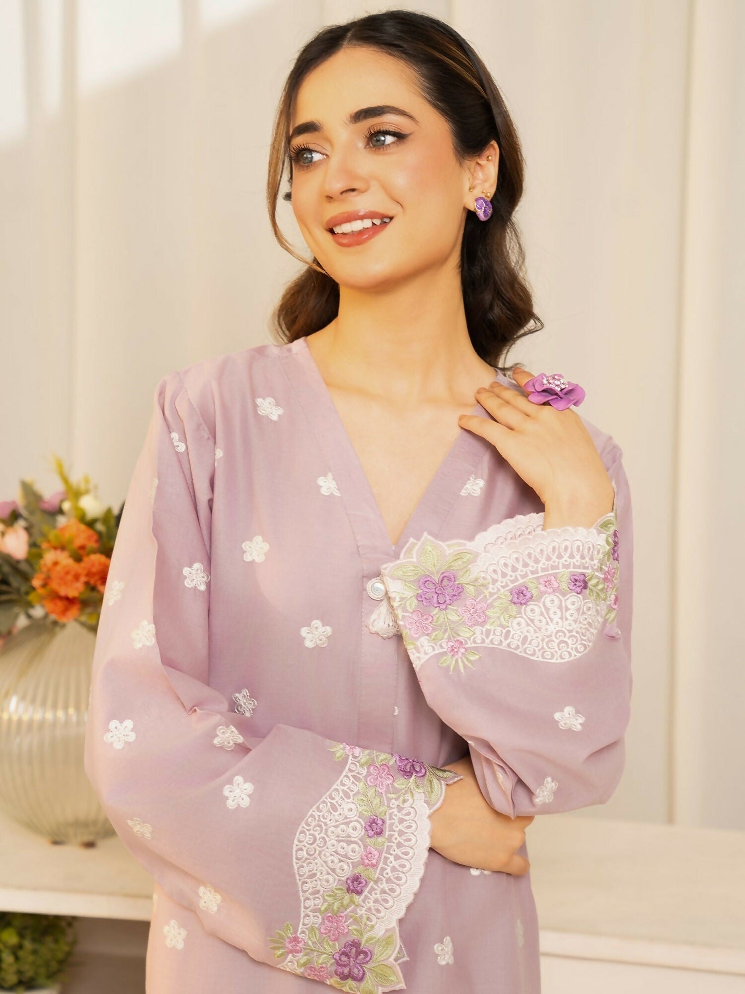 Mannat Clothing Summer Basics'25 Lawn Embroidered Stitched Suit-SB2020020