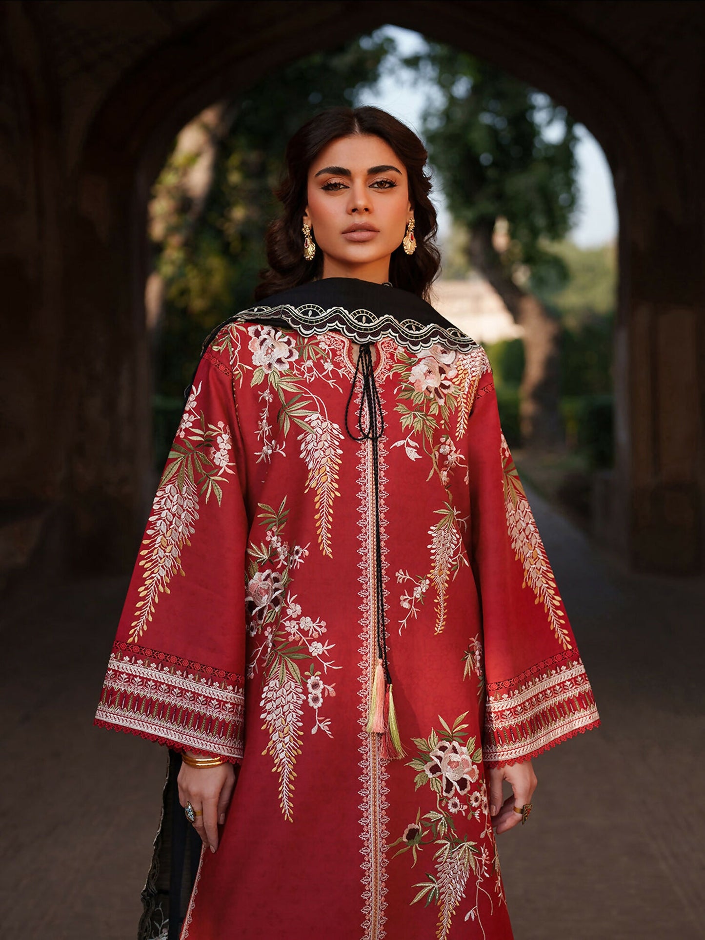 Binilyas Suroor Eid Pret'26 Lawn Embroidered Stitched 3-Piece Suit-241-B