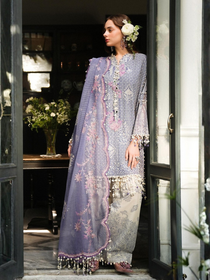 Sana Safinaz Lawn Embroidered Unstitched 3-Piece Suit-L251-004B-3CT