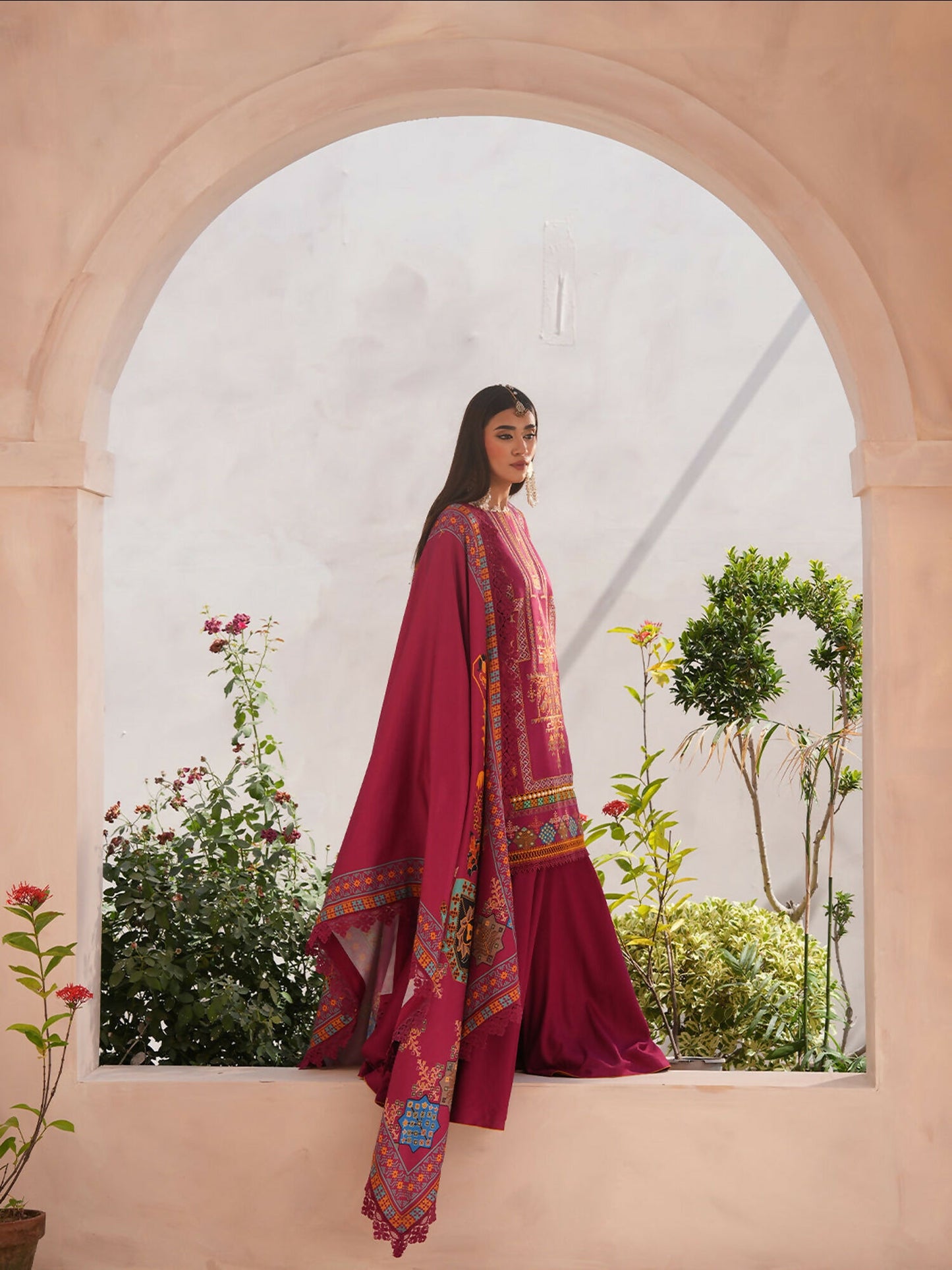 Binilyas Kotrai Embroidered Unstitched 3-Piece Suit-792 -B