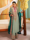 Hussain Rehar Khawab Ghar Raw Silk Embellished Stitched 3-Piece Suit-Imroz