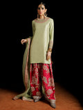 Hussain Rehar Luxury Pret'23 Raw Silk Embellished Stitched 3-Piece Suit-Doron