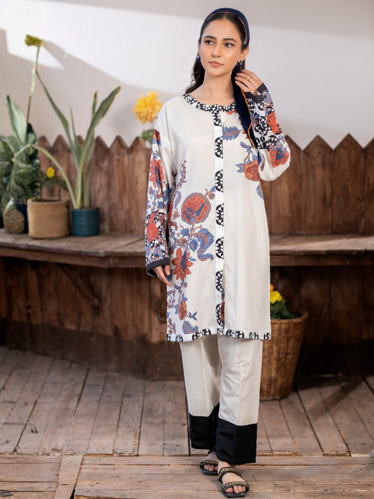 Panache Apparel Crepe De Luxe Crepe Printed Co-Ord Set-Duo