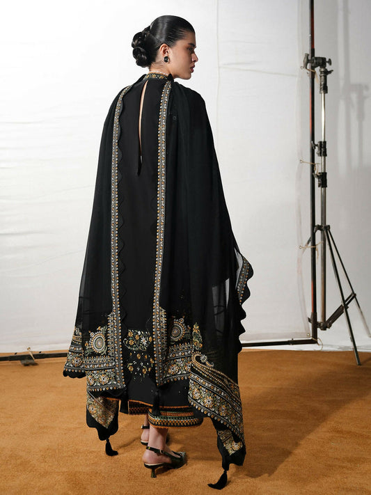 Jugnu by Hussain Rehar The Reserved View SS/Edit I Cotton Embroidered Unstitched 3-Piece Suit-Rani