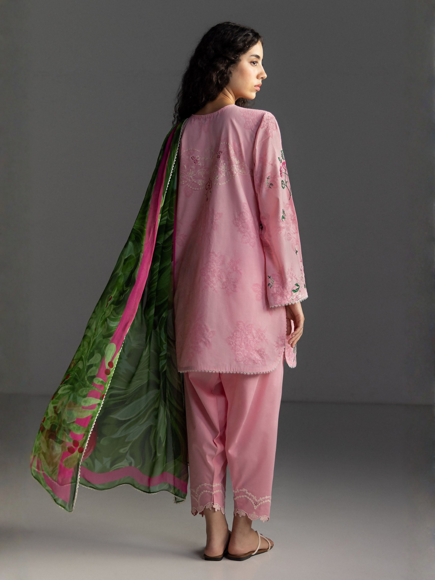 COCO by Zara Shahjahan Lawn'26 Embroidered Unstitched 3-Piece Suit-Miro-2A