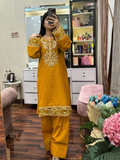 Tehzeeb Libas Cotton Embroidered Stitched 2-Piece Suit-Muqaddas