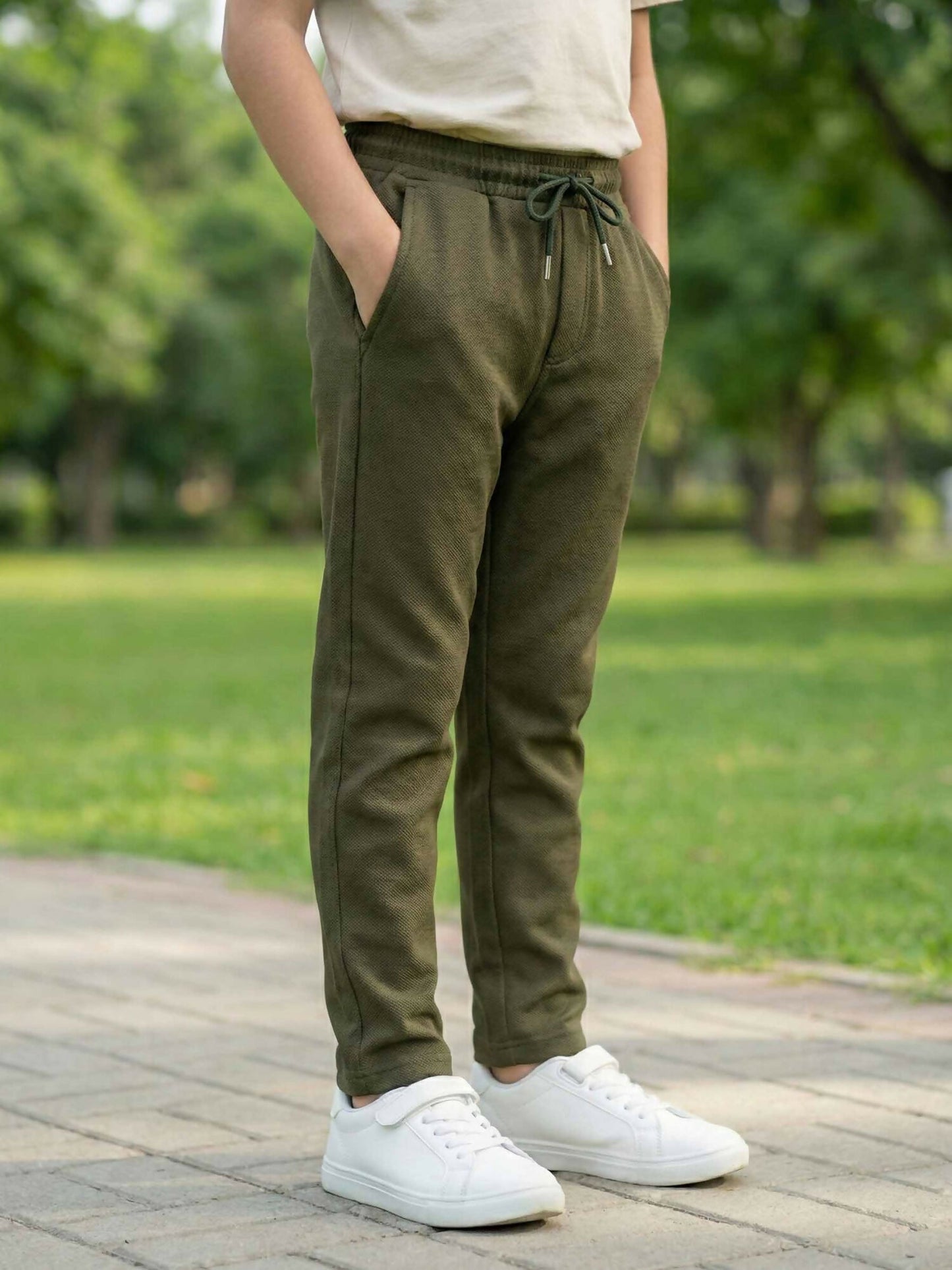 Velvour Imported Popcorn Trouser-VWT40-CT