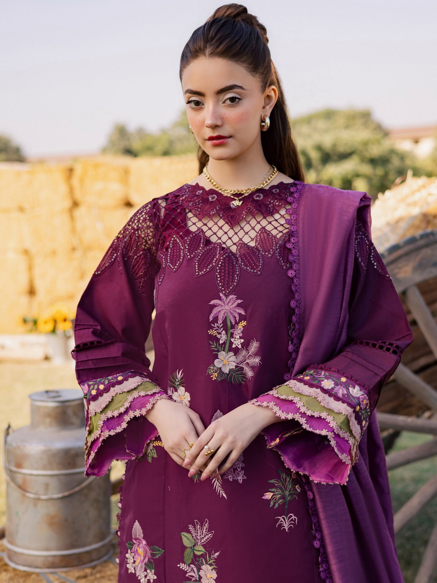 Parishay Summer Queen Vol 2 Lawn Embroidered Stitched 3-Piece Suit-SQU-04