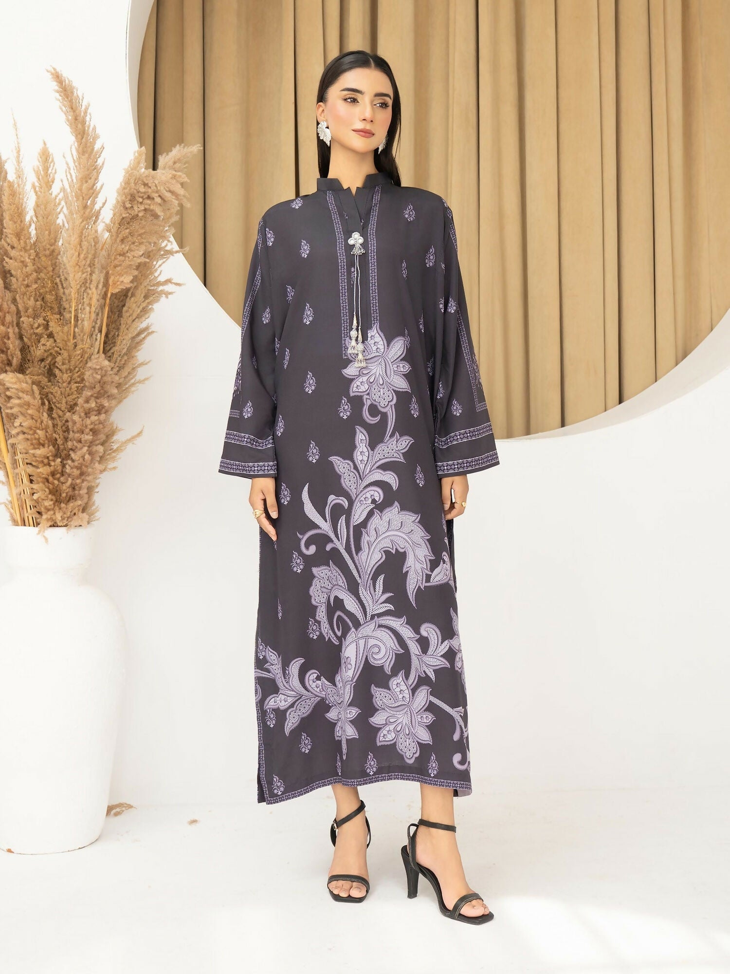 Panache Apparel Florise Lawn Printed Shirt-Veone