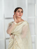 Imran Aftab Lux Winter Wedding Organza Embroidered Unstitched Saree-IASC-32