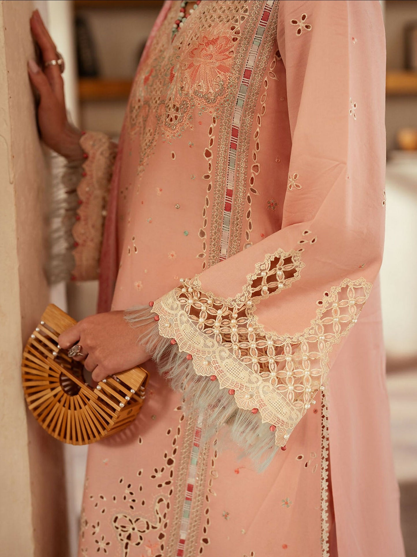 Binilyas Mehroze Lawn Embroidered Unstitched 3-Piece Suit-91 - B