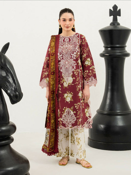 Mahnur Anaya Lawn Vol-1 Embroidered Unstitched 3-Piece Suit-ANA-012