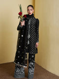 Hussain Rehar Pret SS'25 Raw Silk Embellished Stitched 3-Piece Suit-Kiara